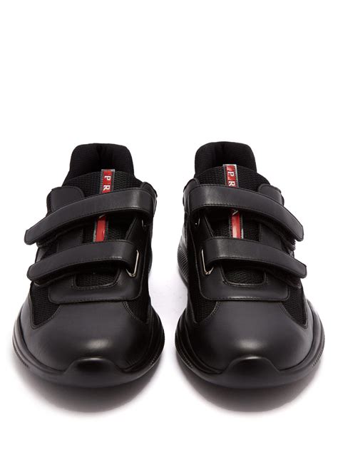 prada velcro strap sneakers|Prada America’s Cup Strap Sneakers.